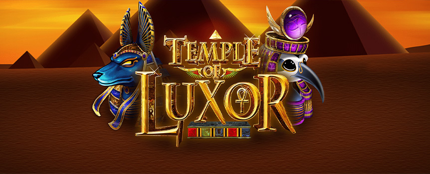 Transport yourself to Egypt where ancient Treasures are buried deep inside the stunning Temple of Luxor - which you could have access to by simply spinning the Reels! 