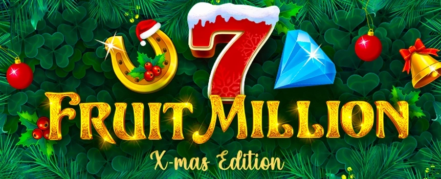 Start playing the Fruit Million online slot today at Joe Fortune and see if you can cover a payline with sevens and win a stunning 3,000x your payline bet!