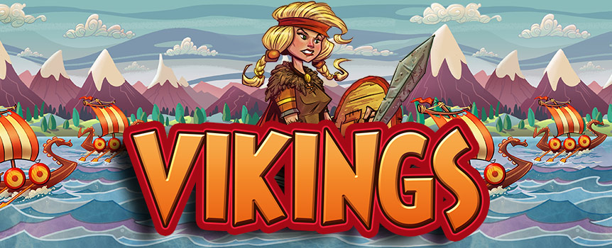 Get ready to spin the reels of the amazing Vikings slot, a game offering you the chance to win some huge prizes, especially if you unlock the free spins bonus.